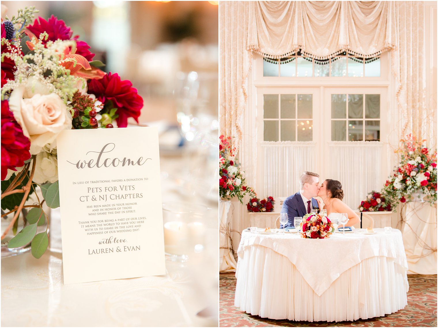 Wedding reception at Meadow Wood Manor | Photos by NJ Wedding Photographers Idalia Photography