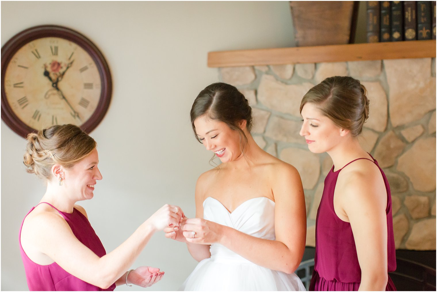 Bride and maid of honor | Pleasantdale Wedding Photos by Idalia Photography