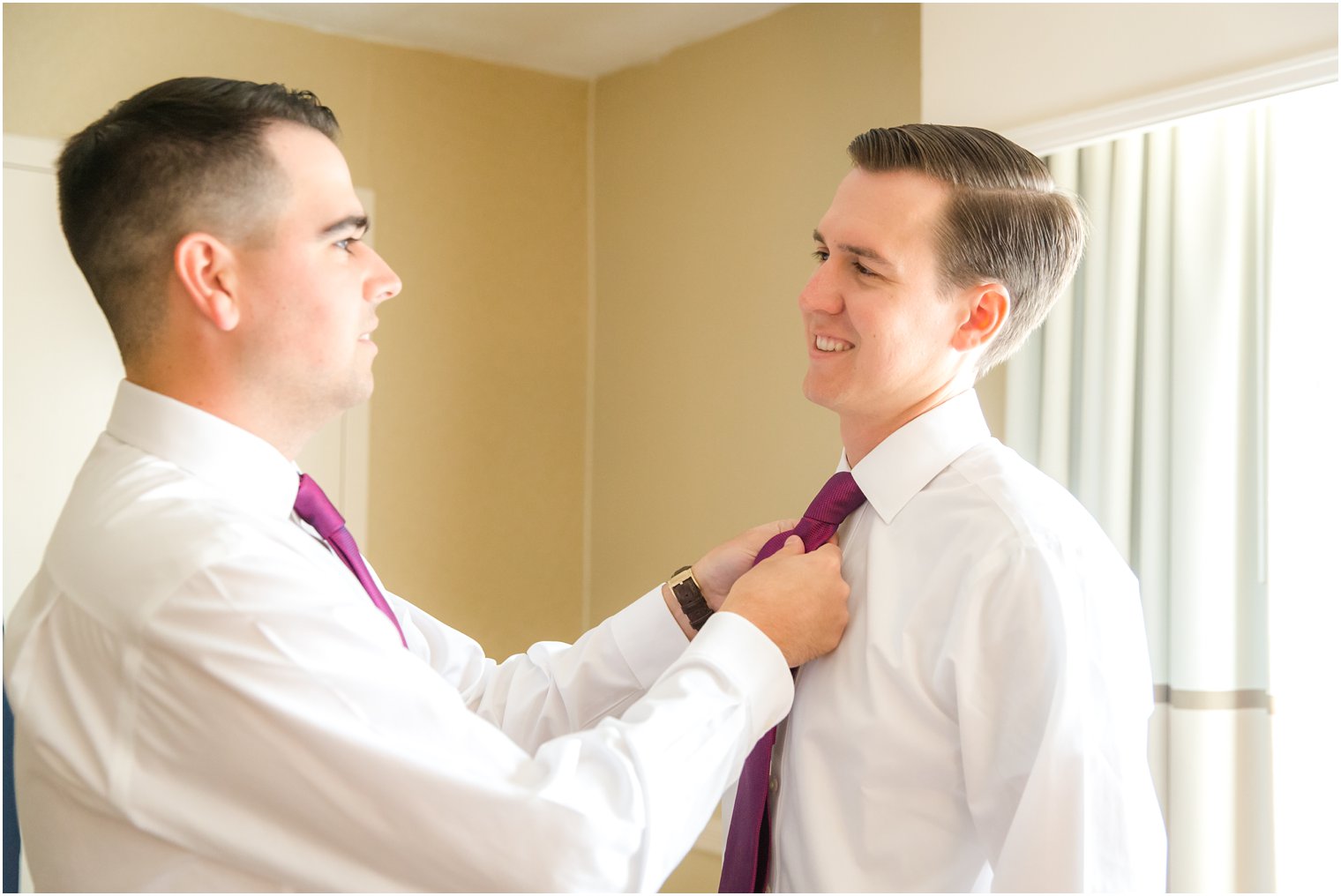 Groom and brother | Pleasantdale Chateau Wedding Photos by Idalia Photography