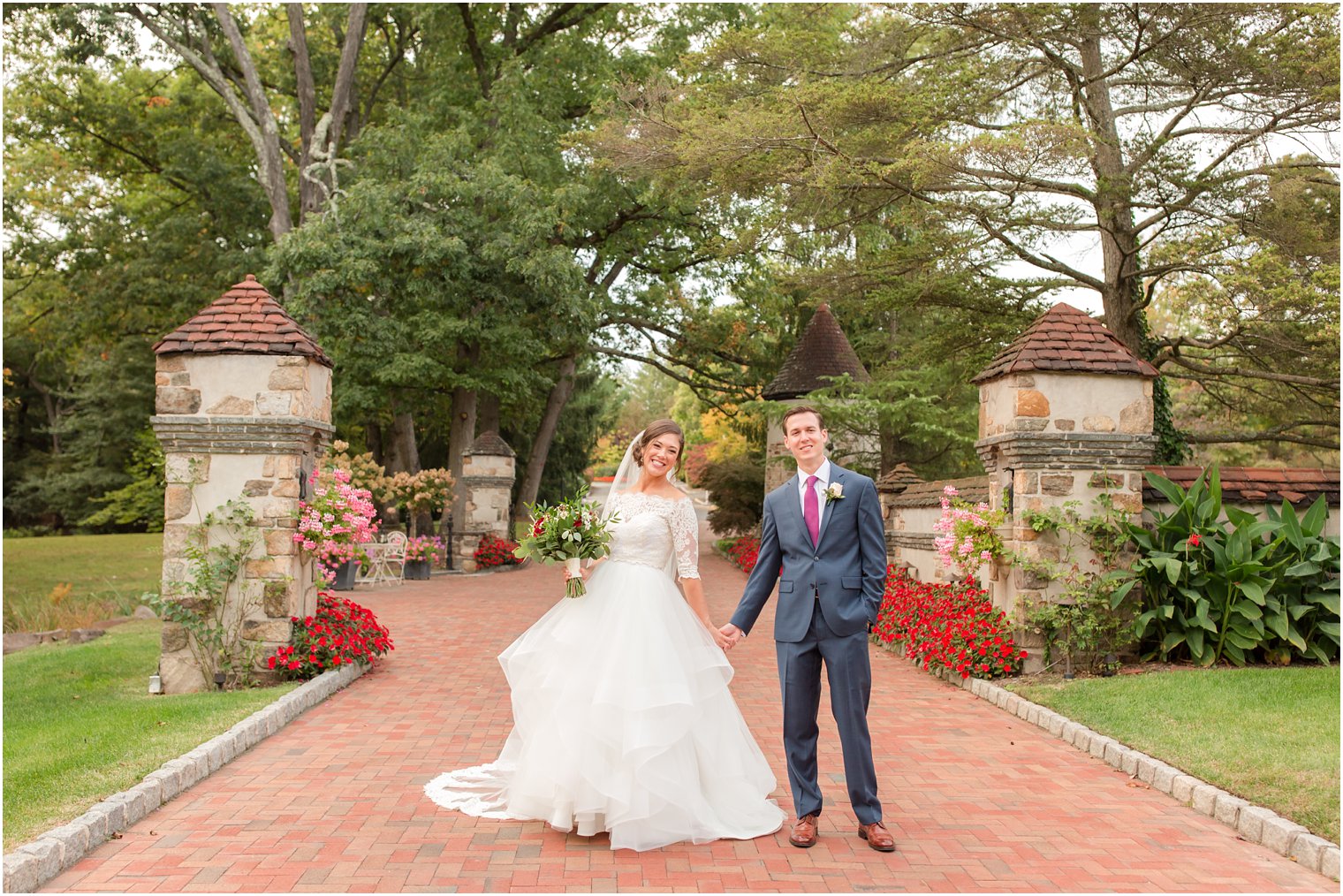 Bride wearing Hayley Page wedding dress from Kleinfeld Bridal