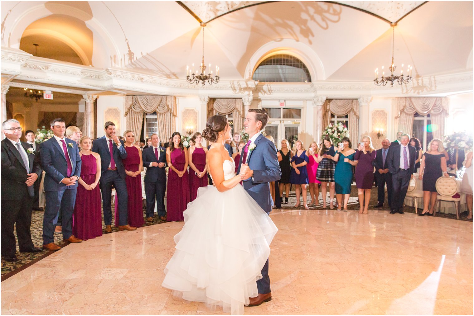Bride and groom's first dance photo at Pleasantdale Chateau