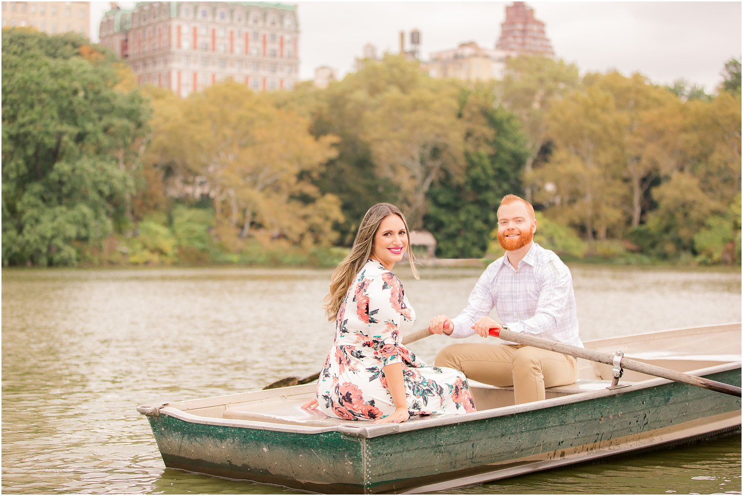 Fall engagement session in Central Park