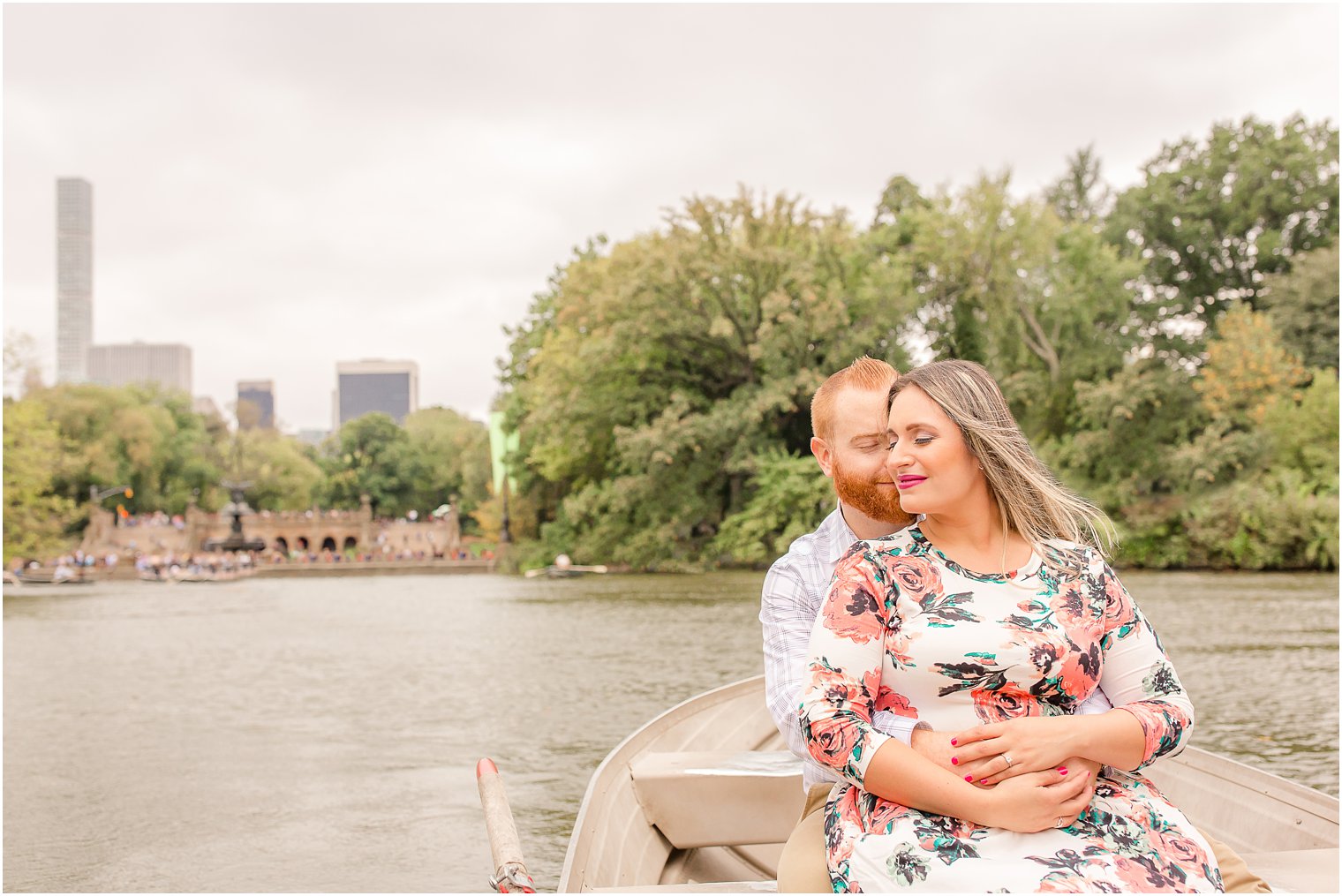 Intimate portrait at Central Park Engagement