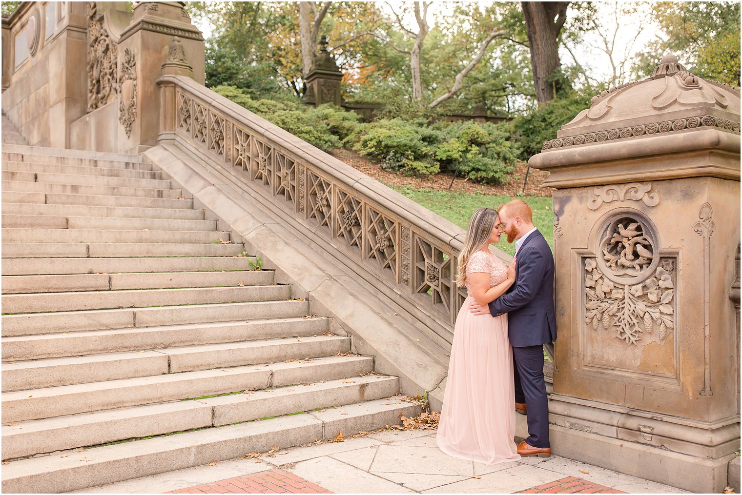 Engagement session at Bethesda Terrace in Central Park
