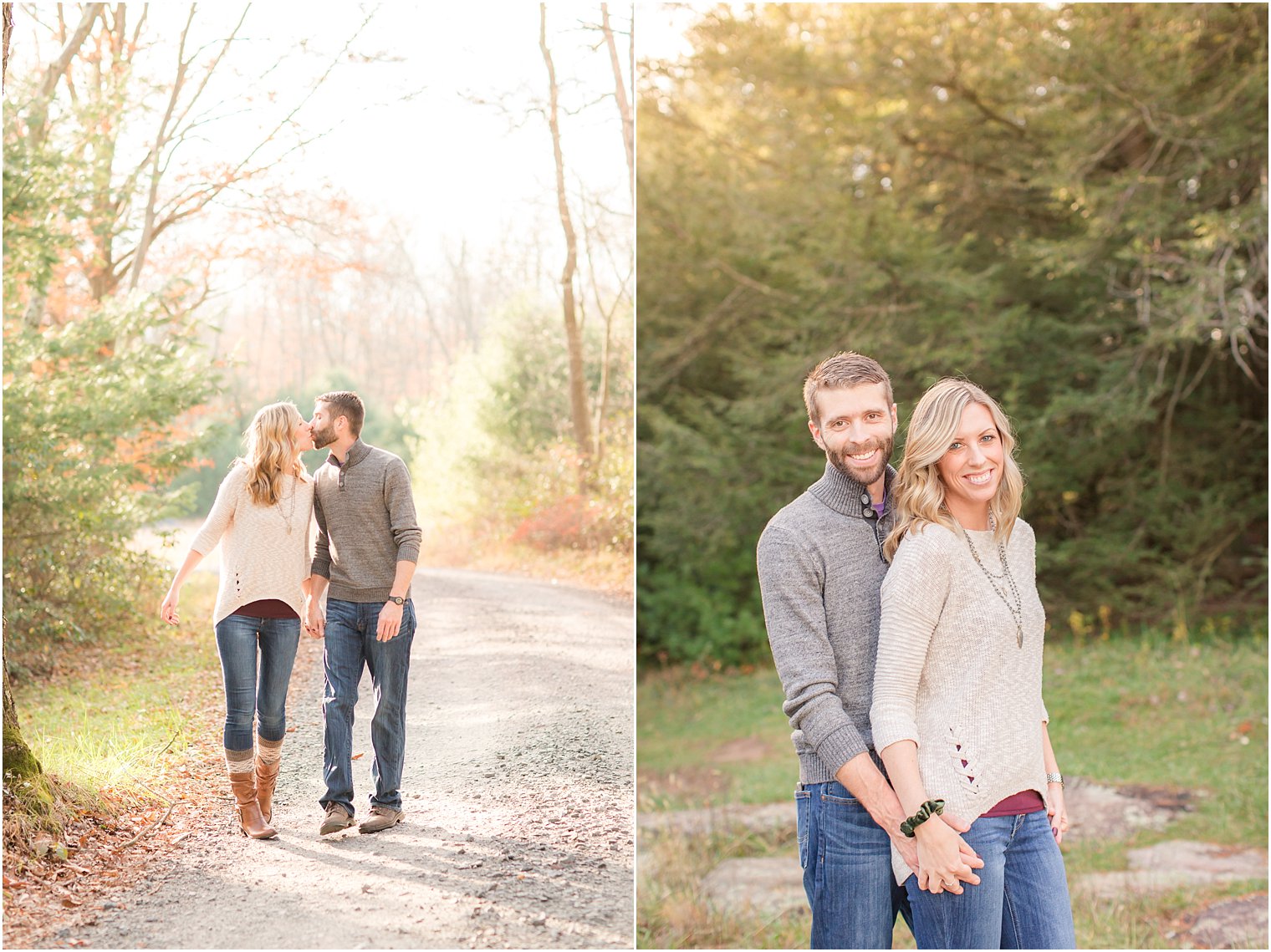 Woodsy engagement session in Pennsylvania by Idalia Photography