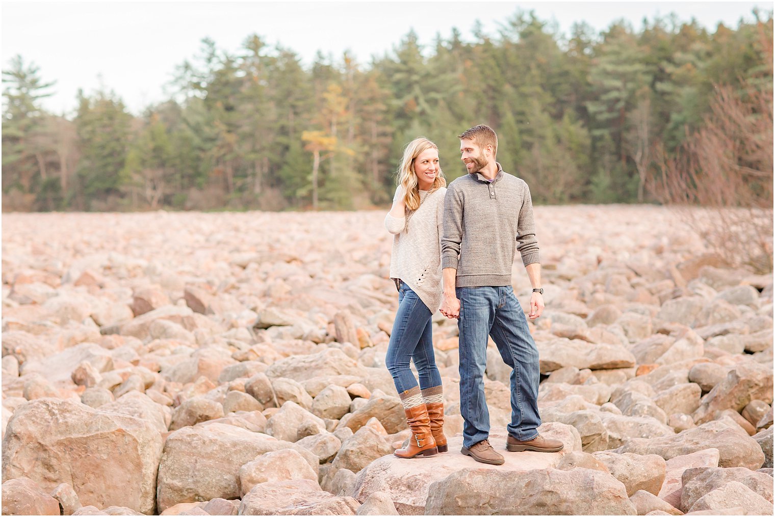 Boulder Field Engagement Photography