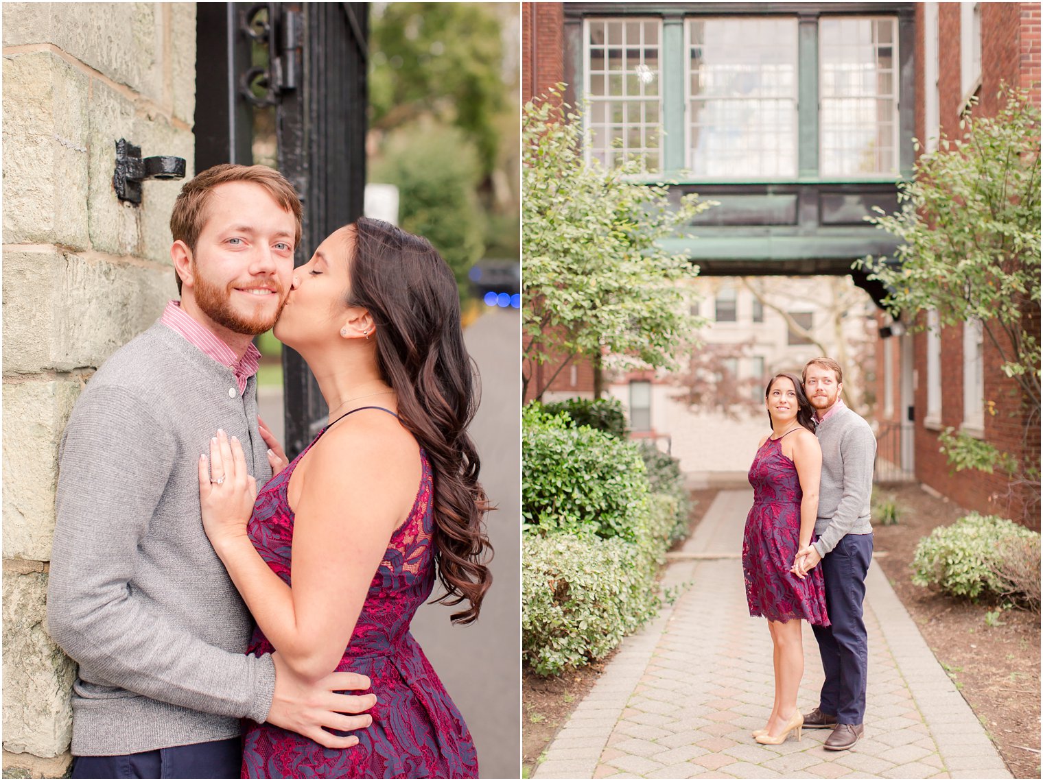 Hoboken NJ Engagement Session at Stevens Institute