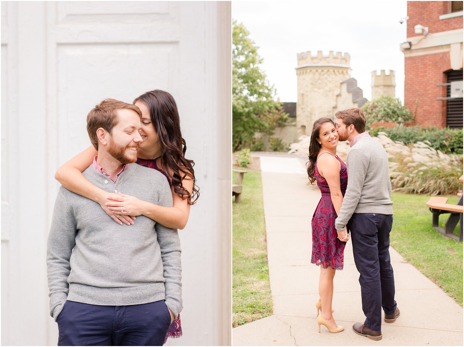 Romantic engagement photos in Hoboken, NJ