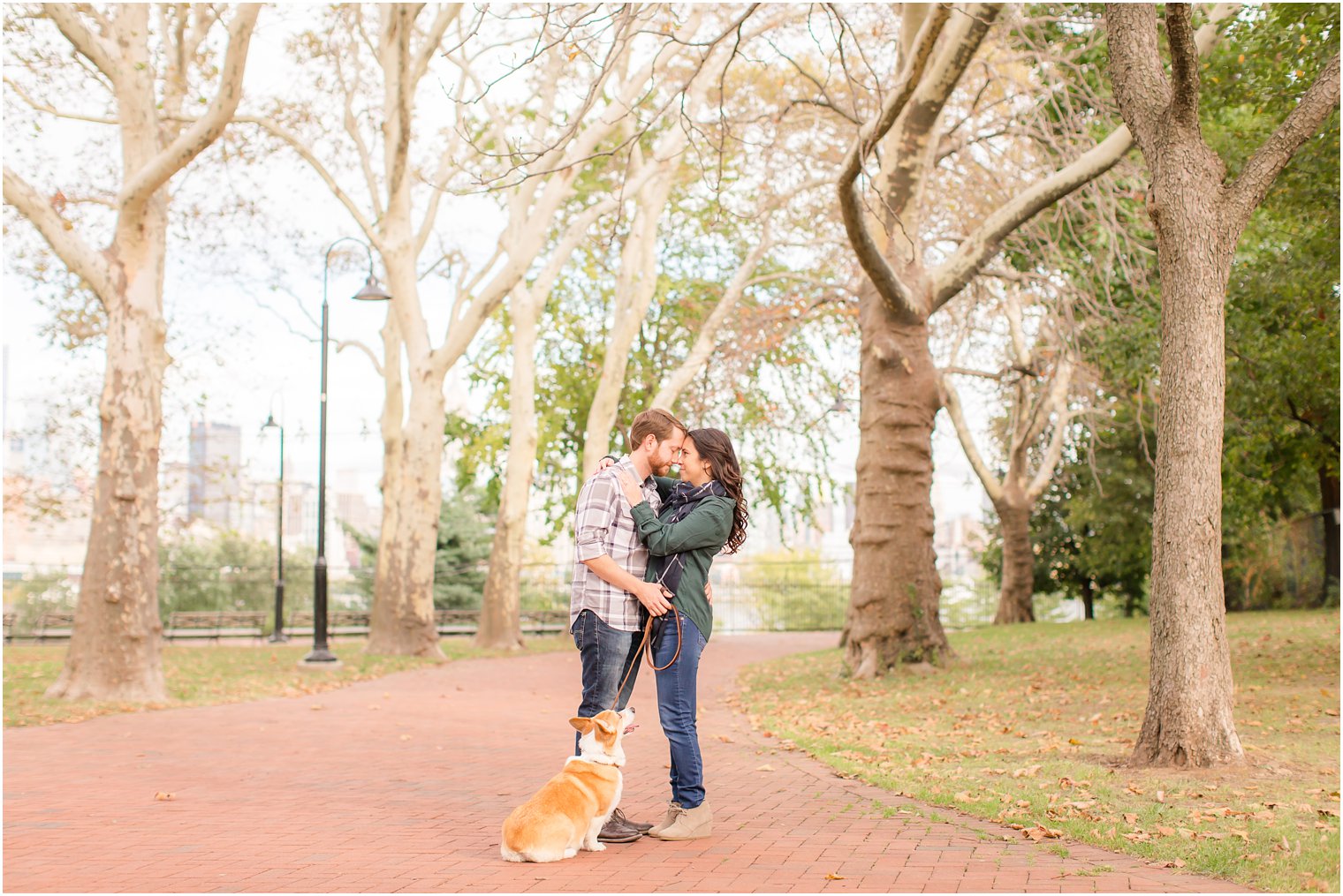 Hoboken NJ Engagement Session at Elysian Park