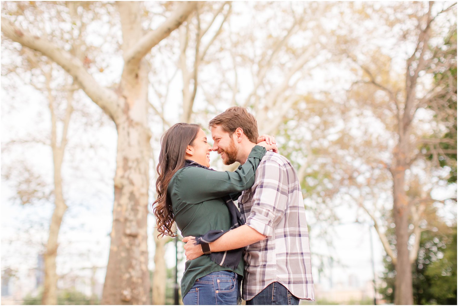 Hoboken NJ Engagement Session at Elysian Park