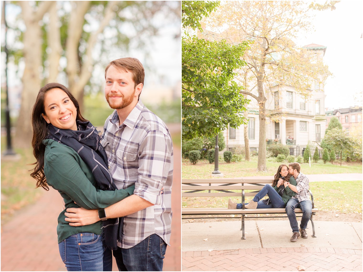 Hoboken NJ Engagement Session at Elysian Park