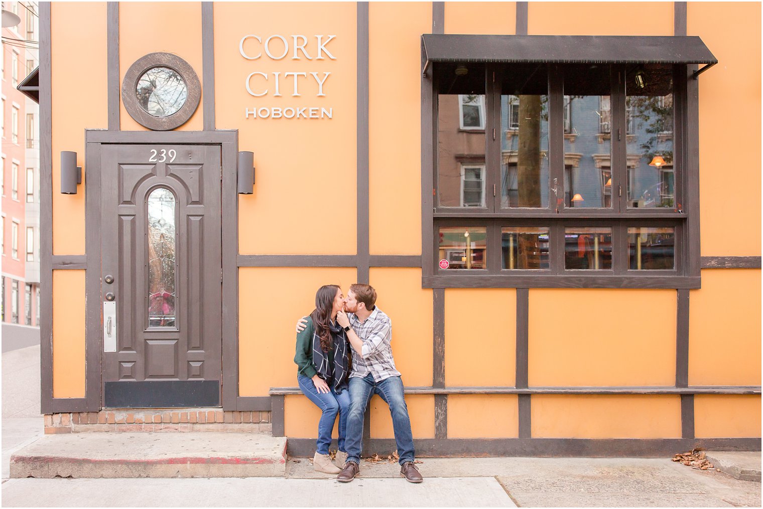 Hoboken NJ Engagement Session at Cork City