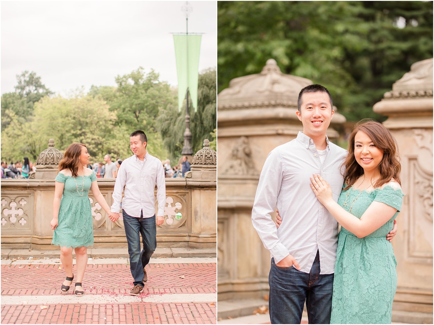 Engagement photos in Central Park by Idalia Photography