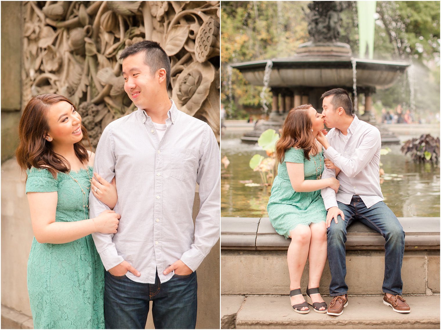 NYC Engagement photos at Bethesda Terrace by Idalia Photography