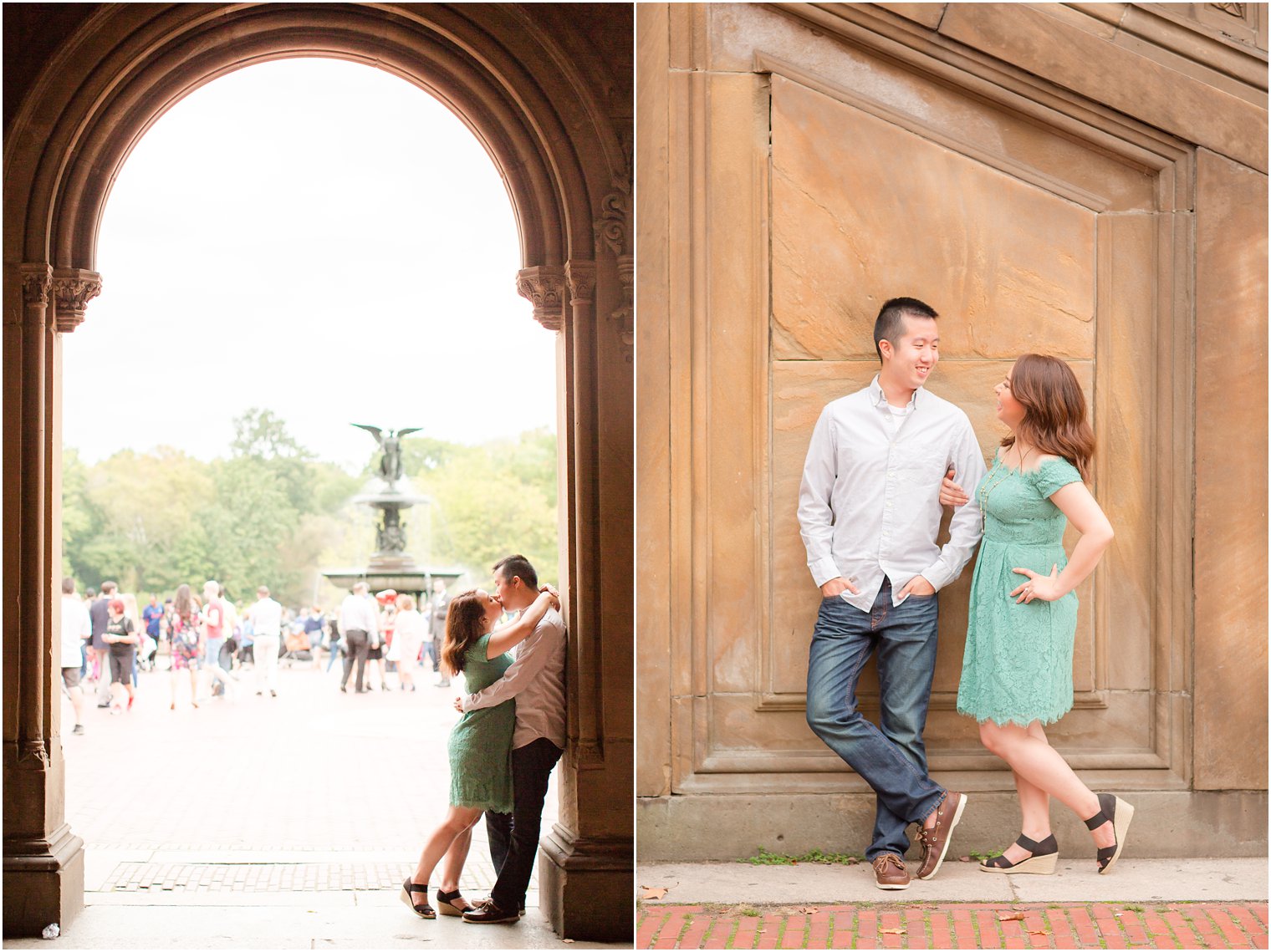 Bethesda fountain engagement photos