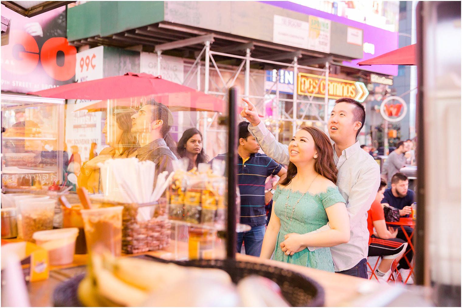 Times Square Engagement Photos by Idalia Photography