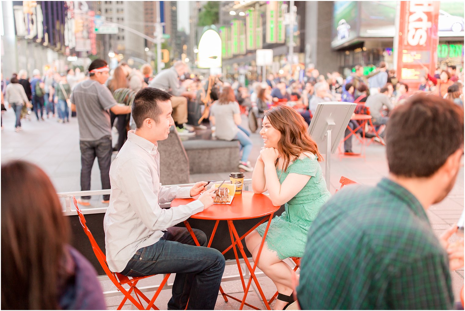 Times Square Engagement Photos by Idalia Photography