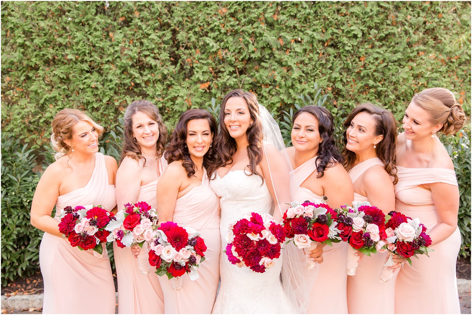 Bridesmaids at Nicotra's Ballroom Wedding