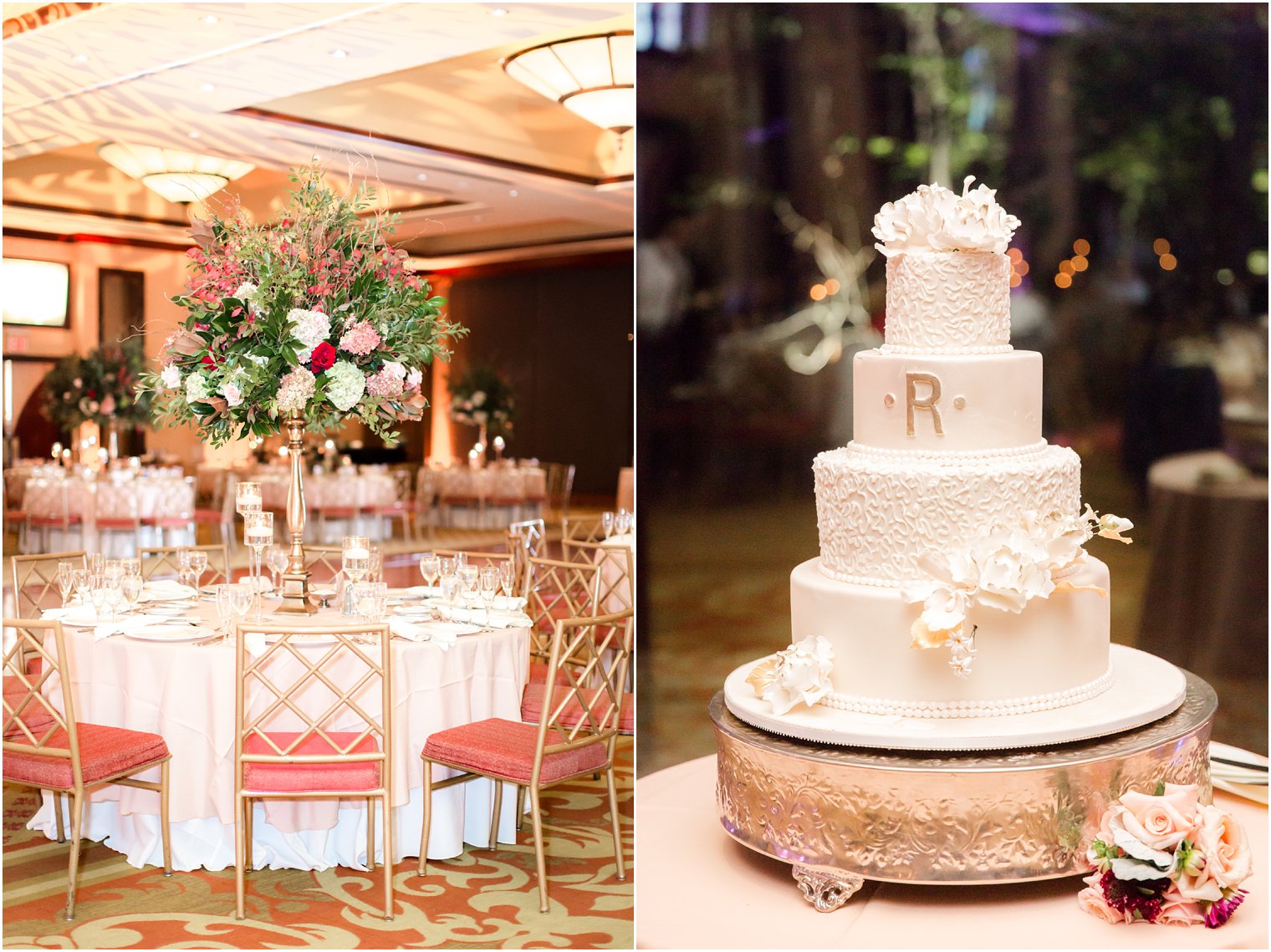 Nicotra's Ballroom Wedding Reception cake