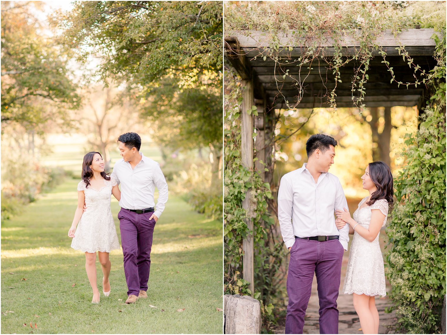 Engaged couple at Skylands Manor