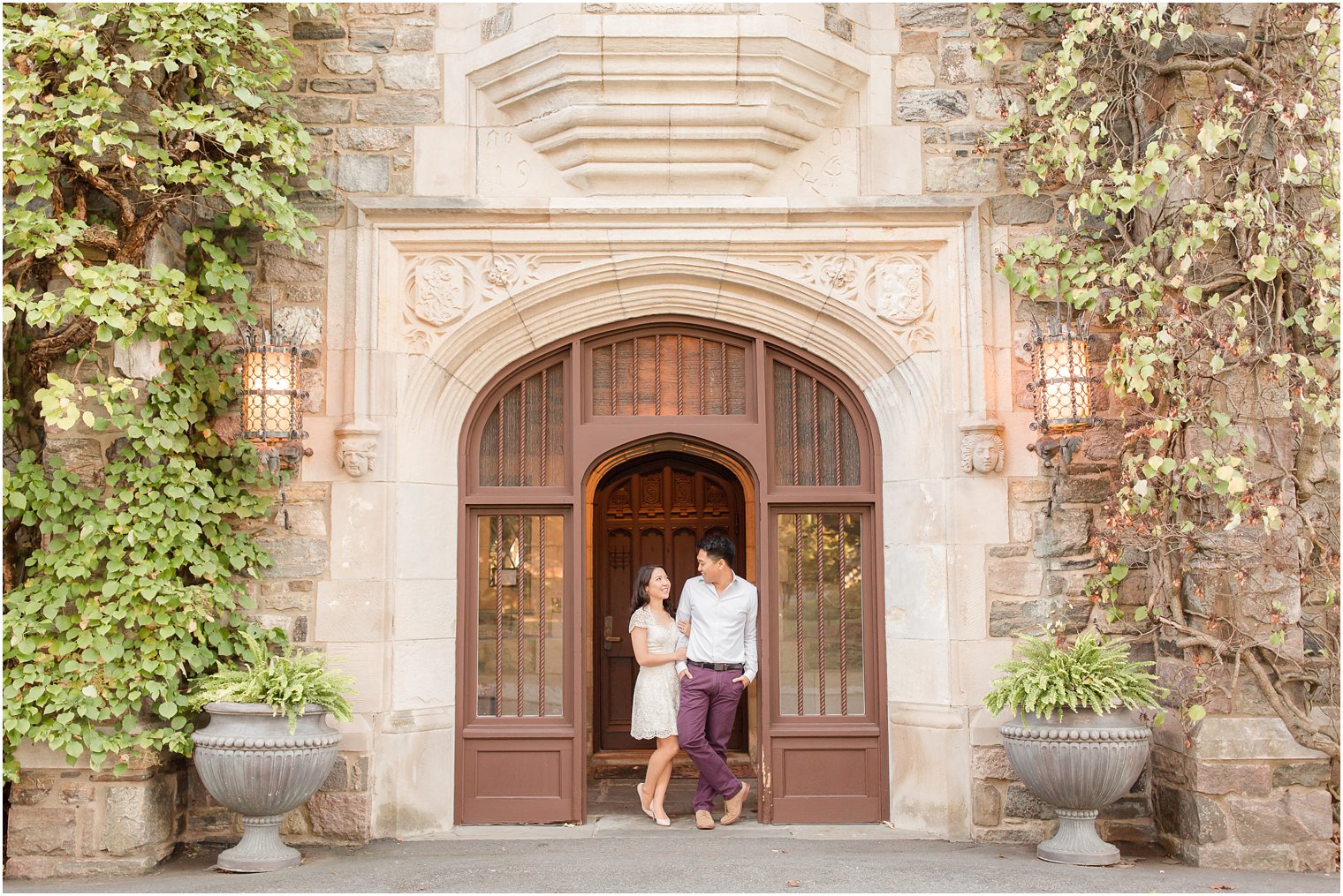 Engagement photo at Skylands Manor NJ