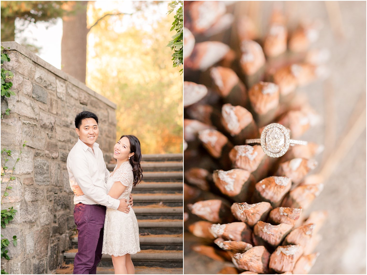 Engaged couple in Ringwood NJ