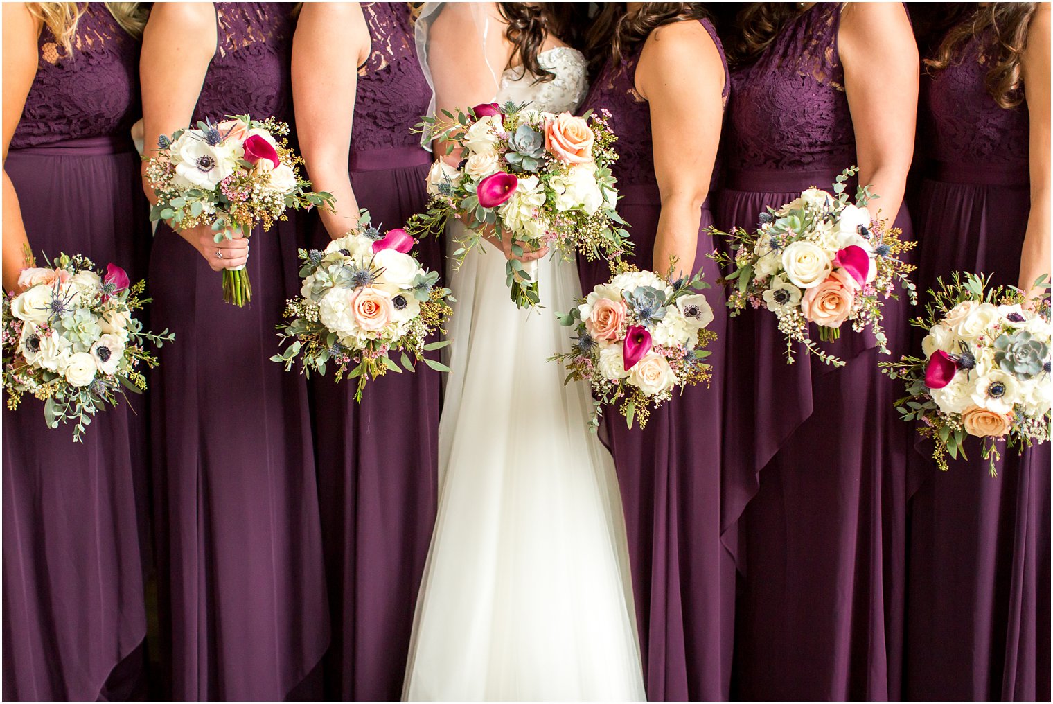 Bouquets from Pod Shop Flowers | Wedding at Holly Hedge Estate in New Hope, PA