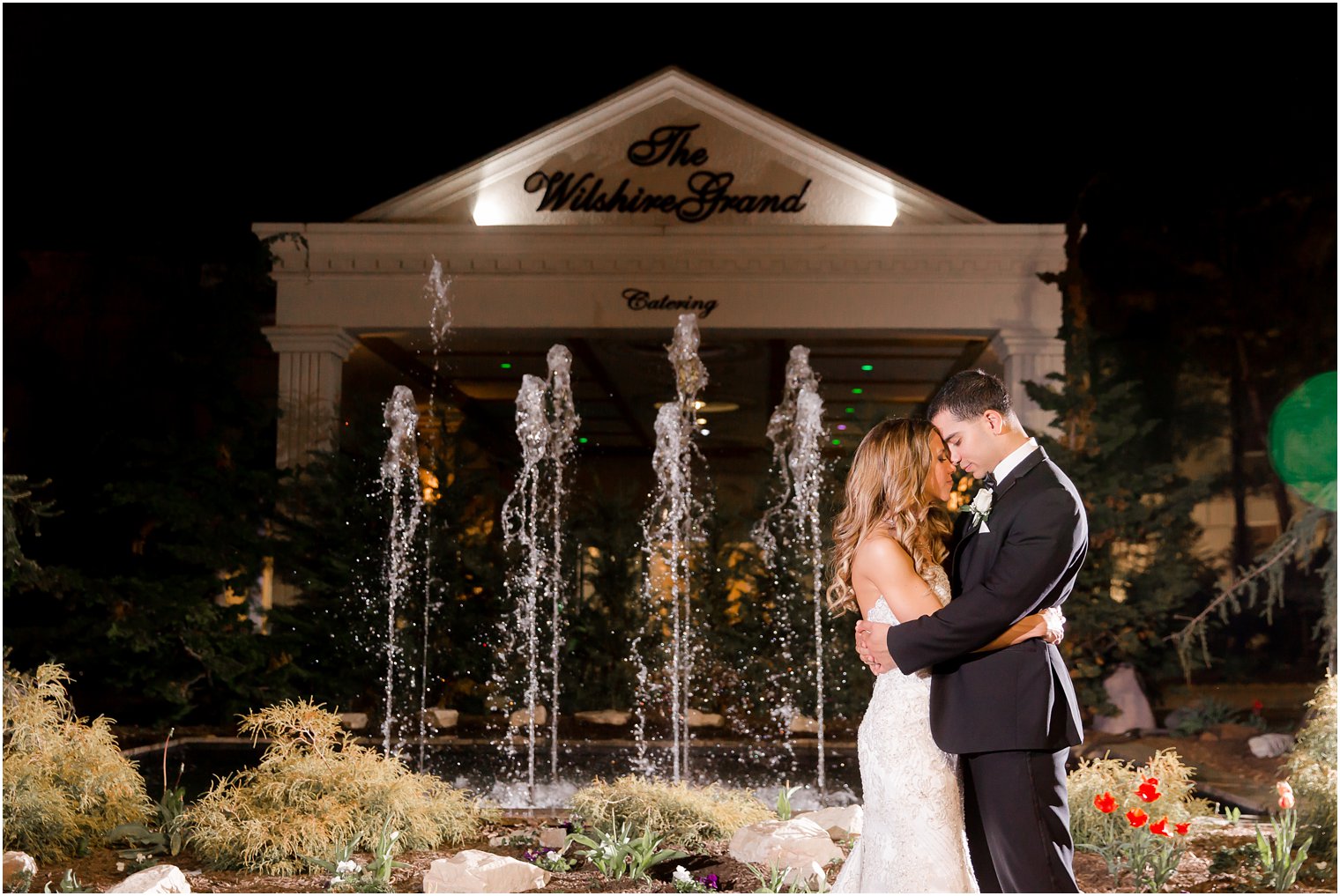 Nighttime photo | Wedding at Wilshire Grand in West Orange, NJ