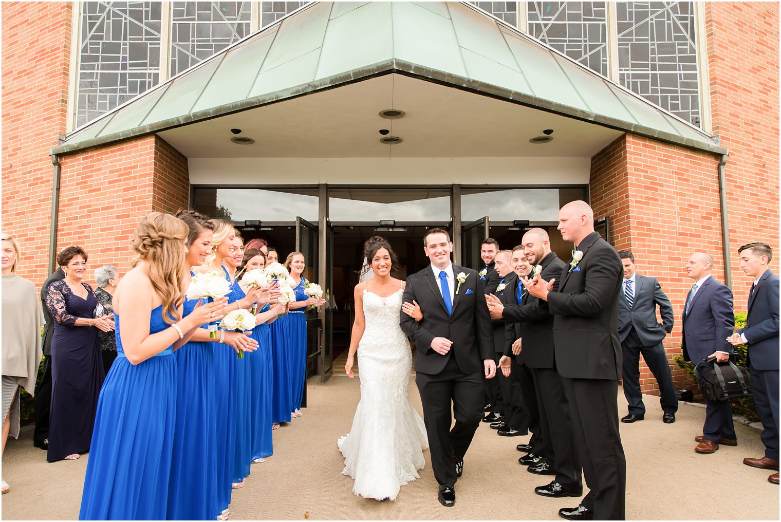 Wedding ceremony church exit