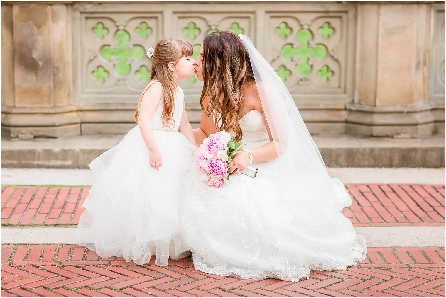 Bride and flower girl photo | St. Patrick's Cathedral Wedding Photos