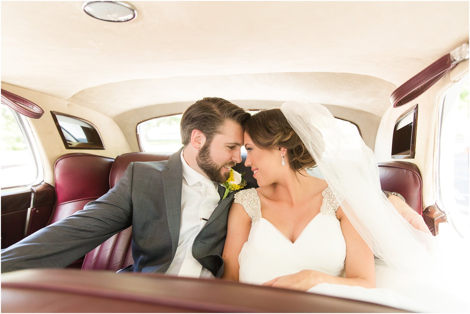Romantic photo in Rolls Royce