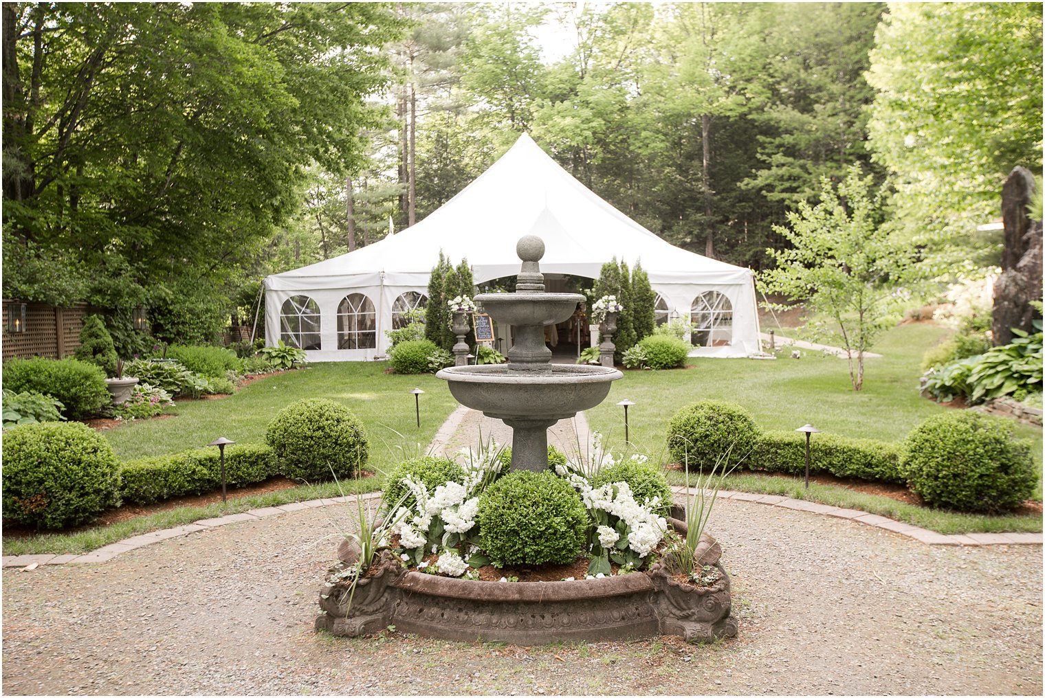Wedding reception at Castle Hill Inn Resort in Ludlow, Vermont