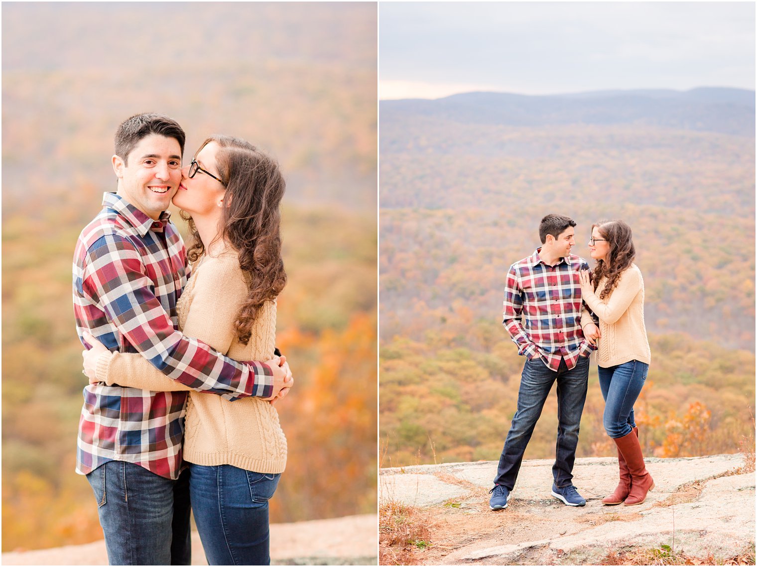 Mountaintop engagement session by Idalia Photography