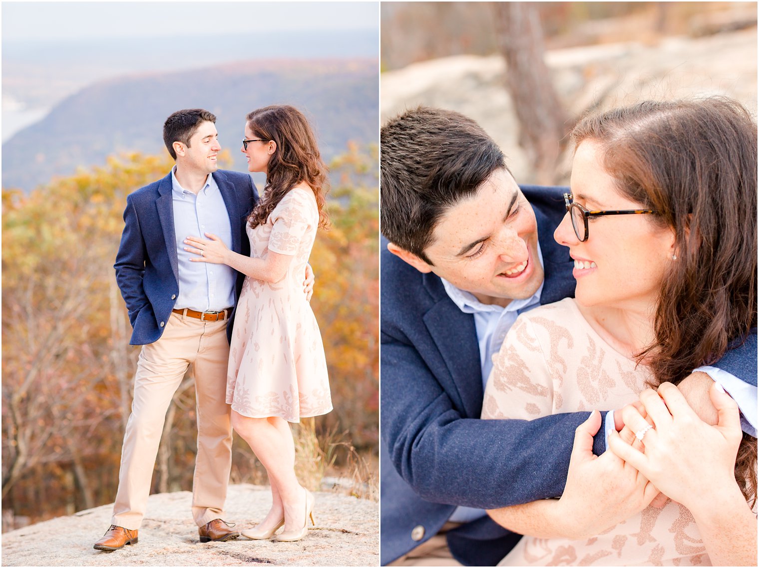 Genuine moments during engagement session 