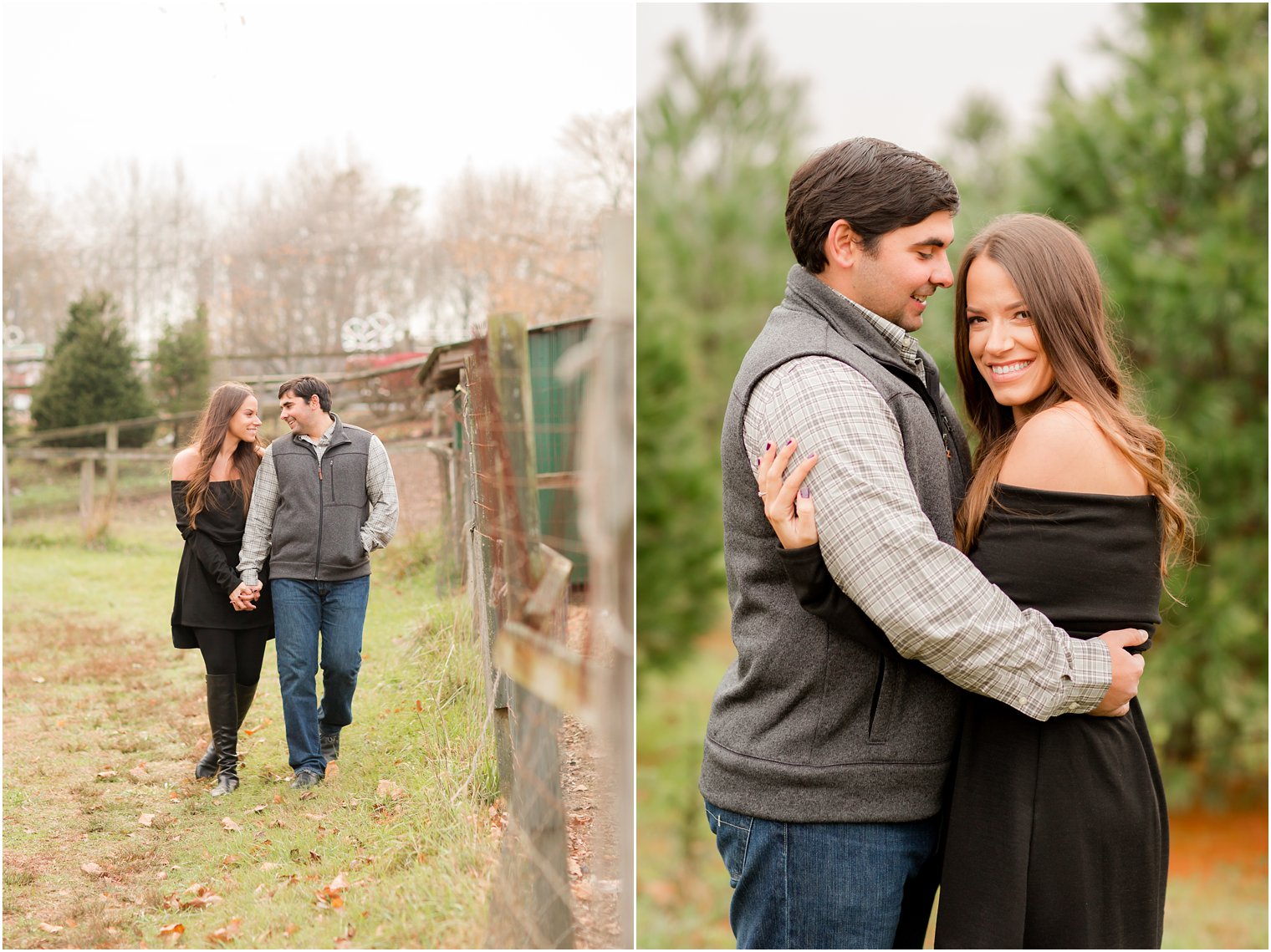 Ann Ellen Tree Farm Engagement in Manalapan, NJ