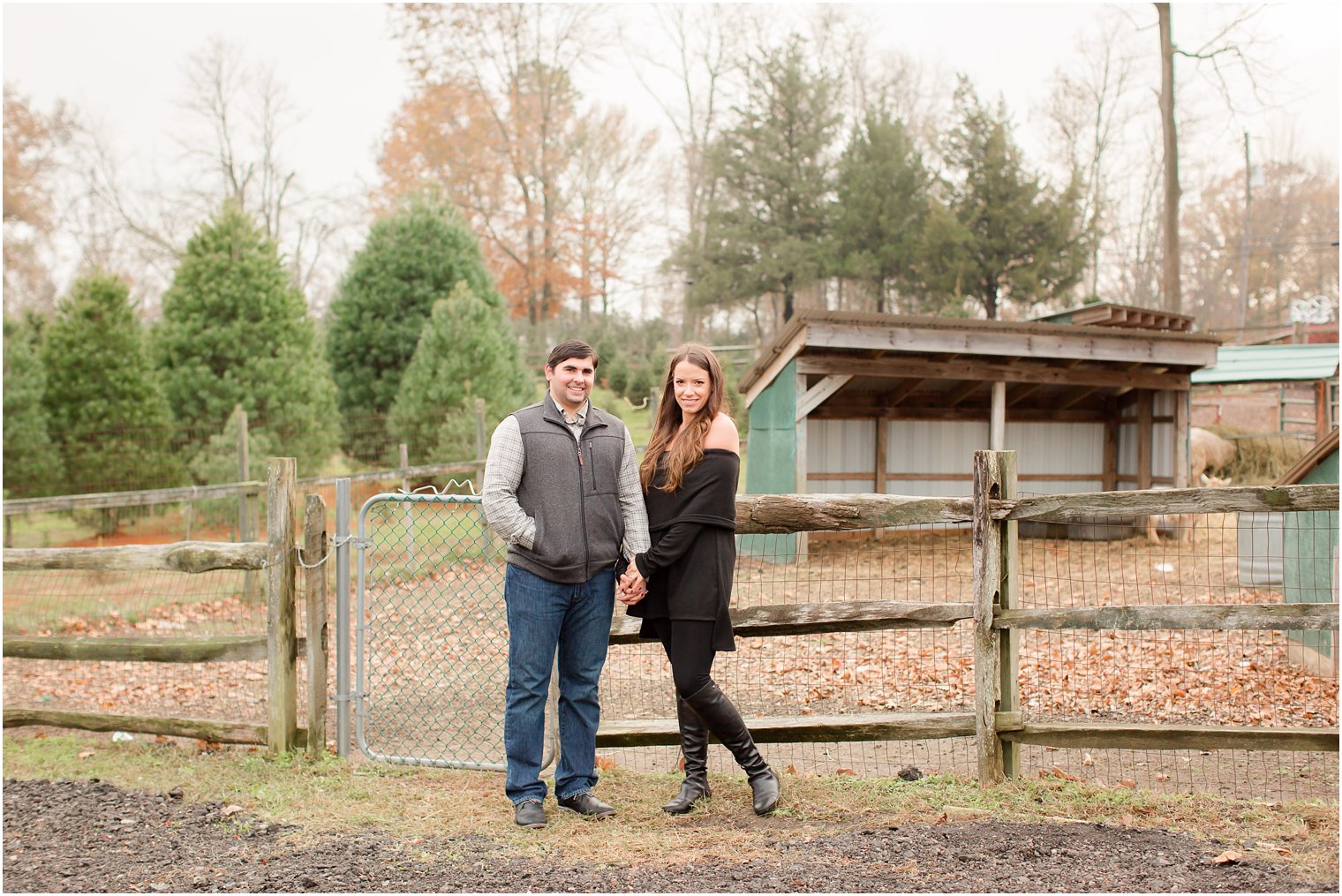 NJ farm engagement photo by Idalia Photography