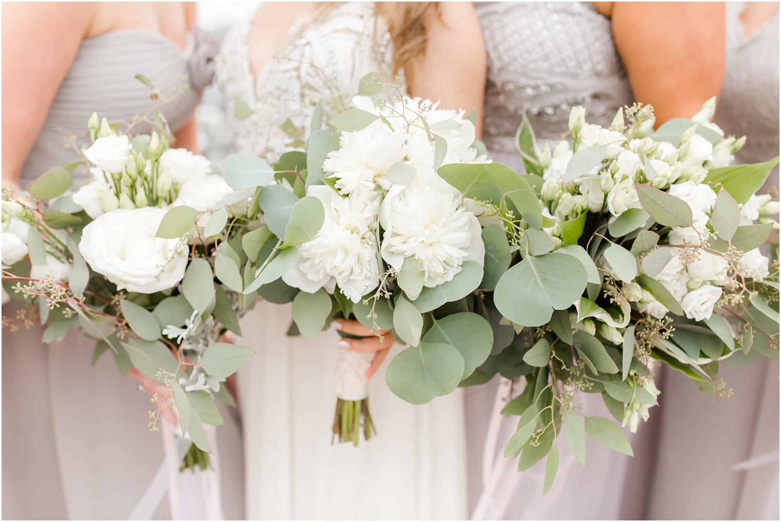 Loose Bouquets with eucalyptus | Published on Style Me Pretty