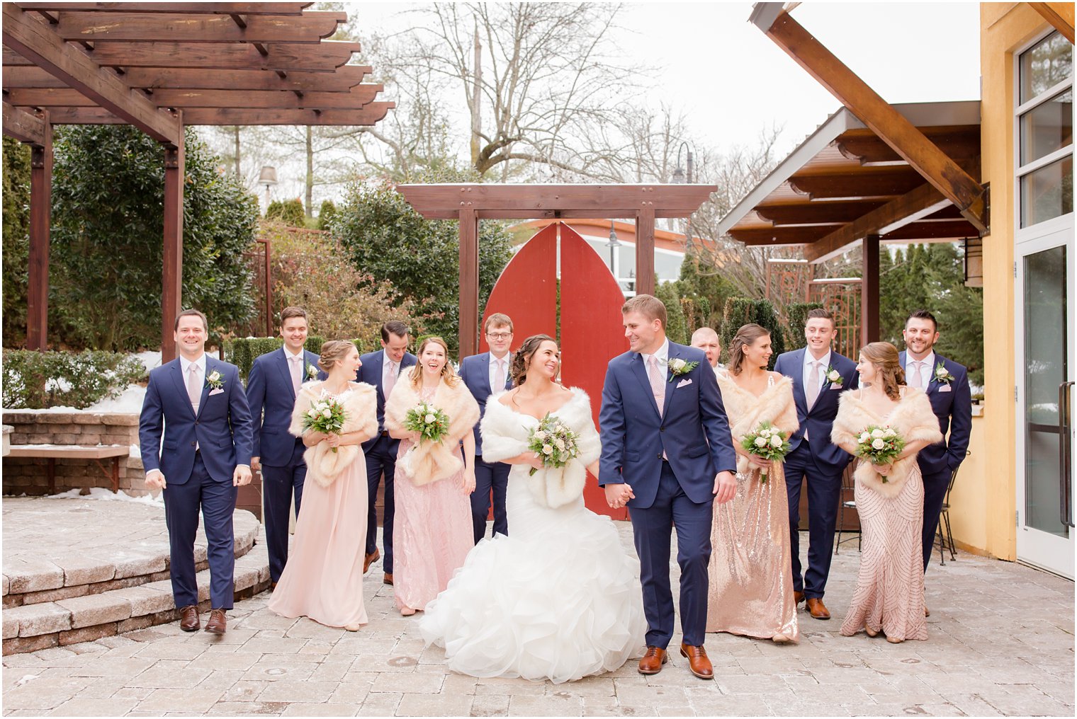 Photo of bridal party at Stone House at Stirling Ridge in Warren, NJ