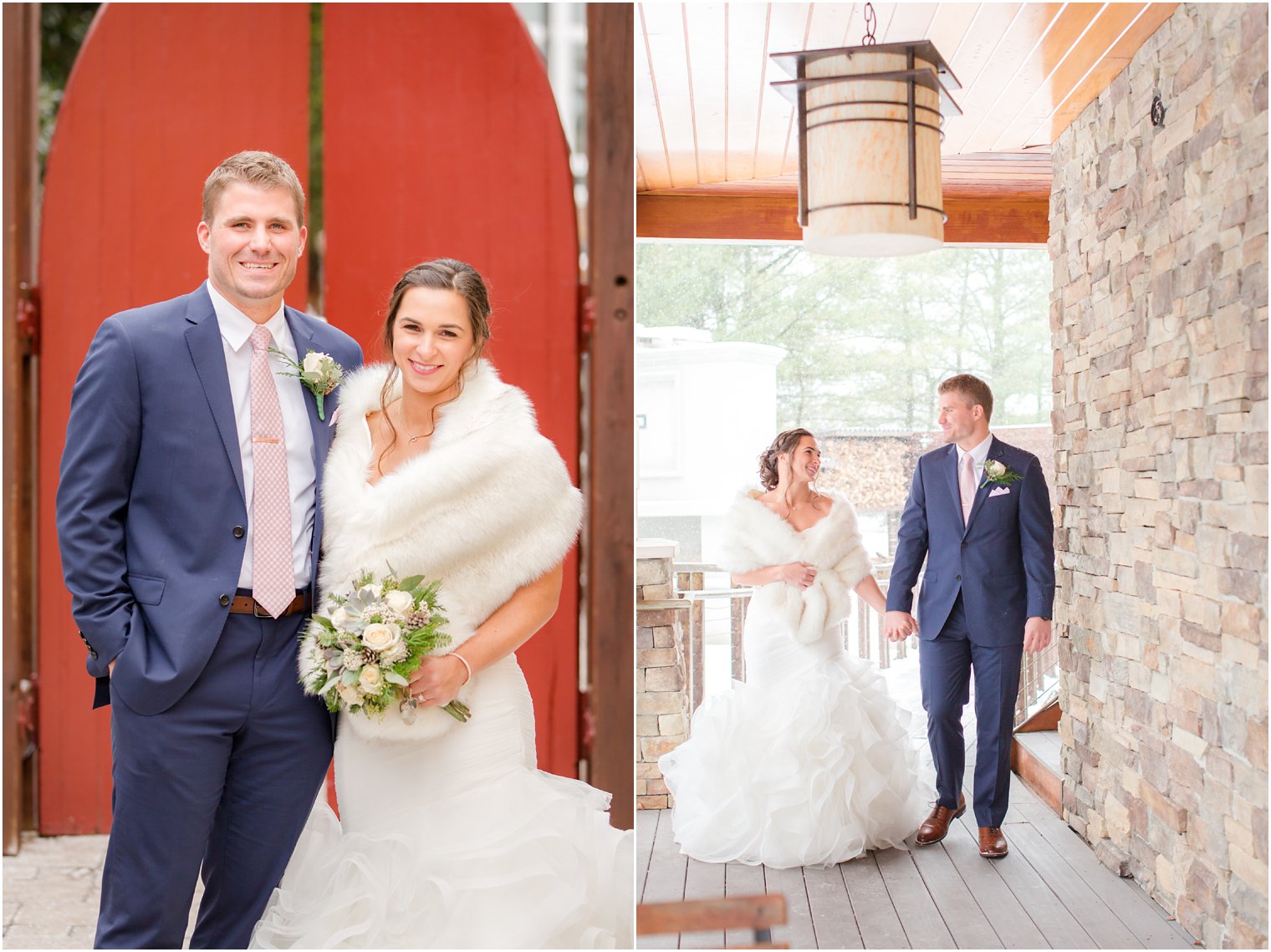 Formal portraits of bride and groom | Stone House at Stirling Ridge in Warren, NJ
