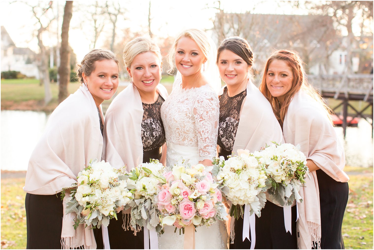 Tips for Planning a Winter Wedding | Gift your ladies something warm to wear.