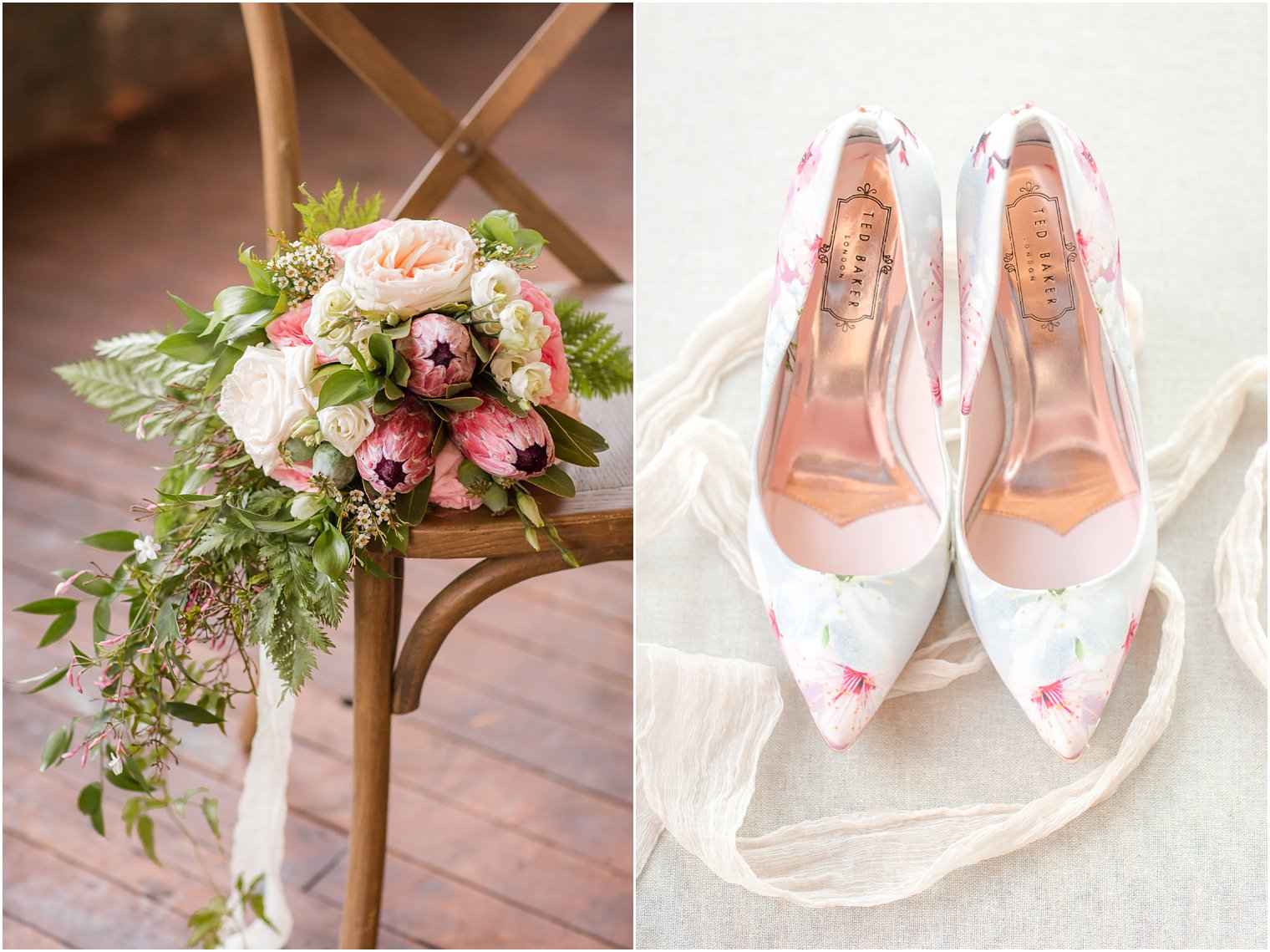 Floral wedding shoes by Ted Baker