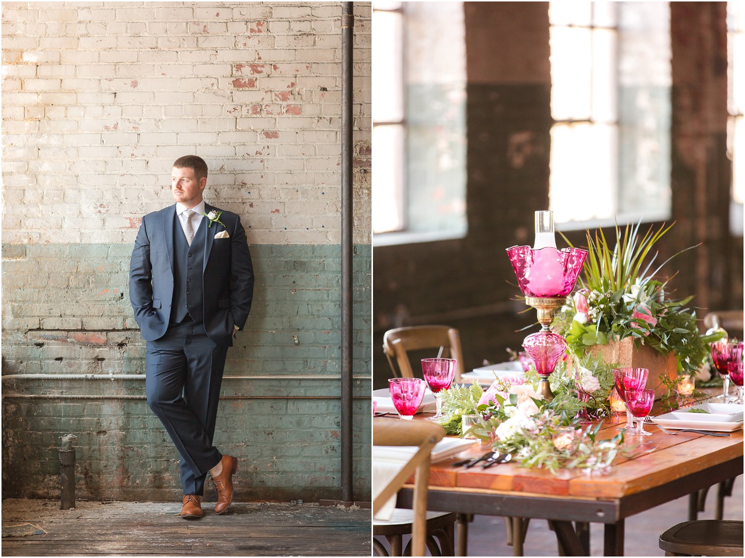 Wedding editorial at The Art Factory