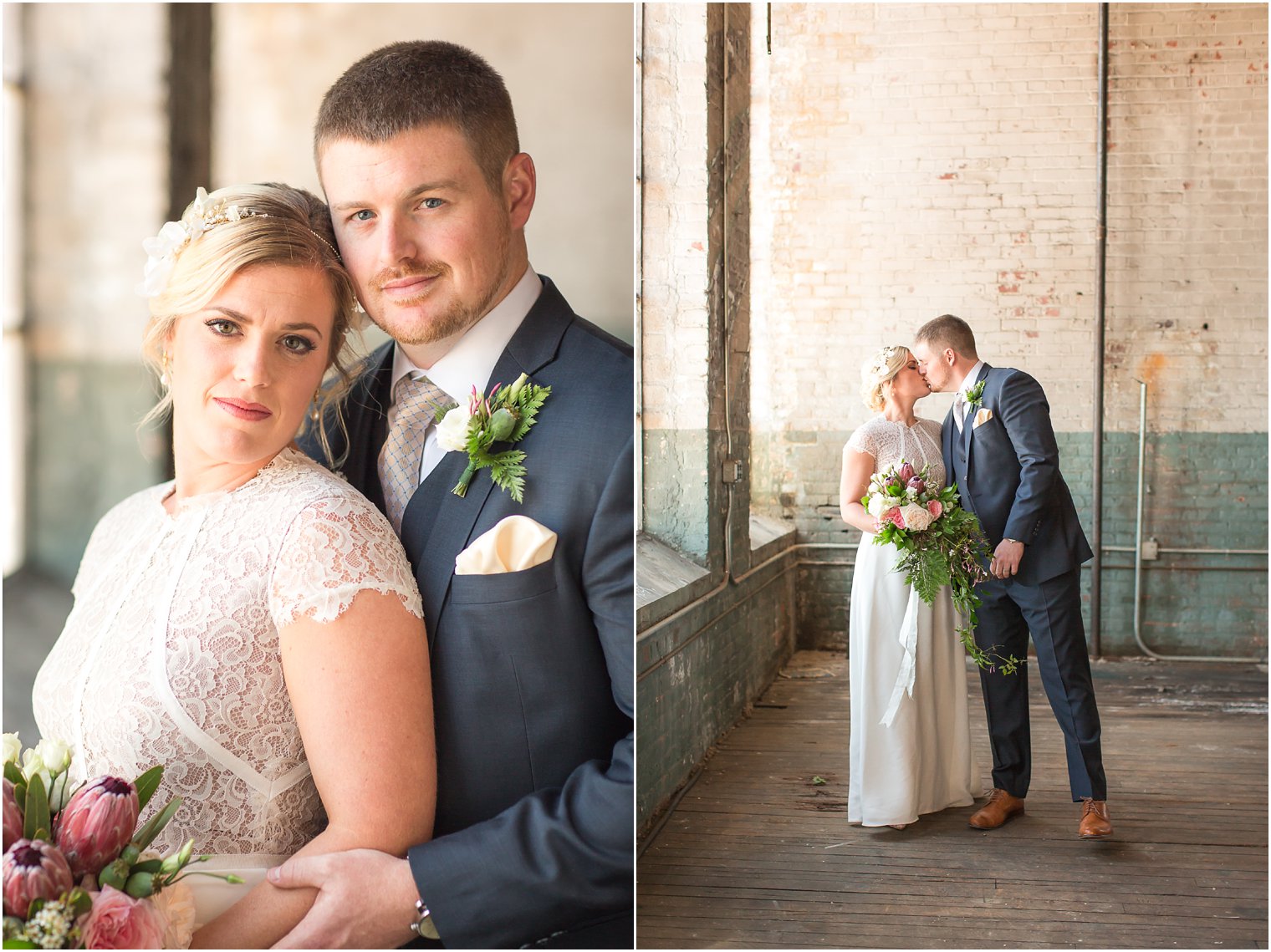 Wedding editorial at The Art Factory