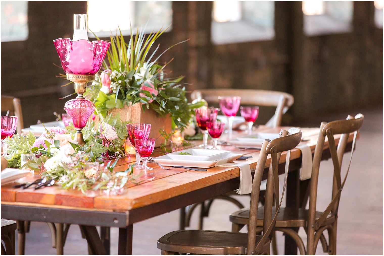 Tablescape with crossback chairs