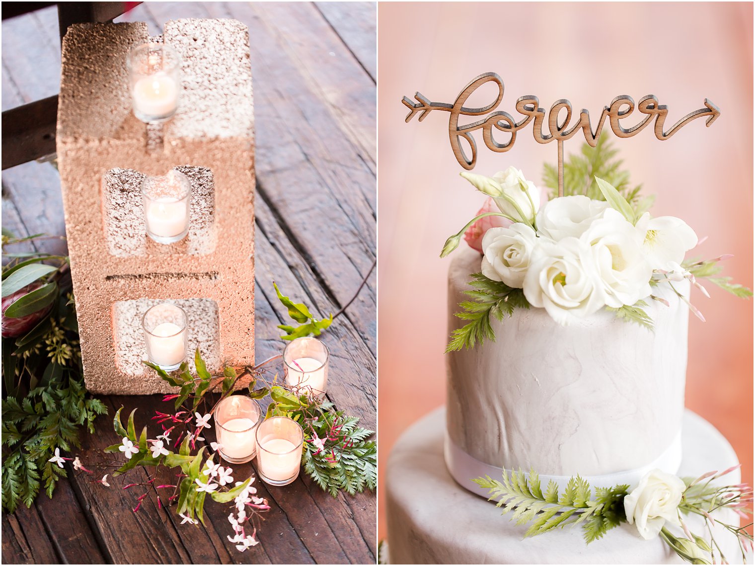 Cement blocks for wedding decor