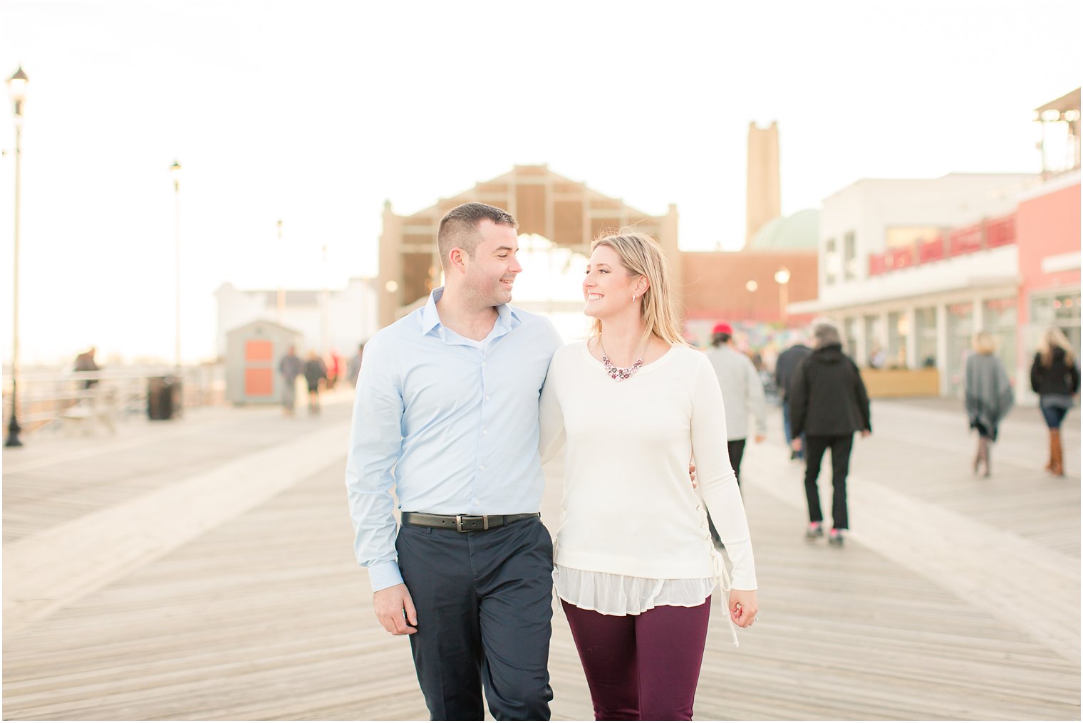 Asbury Park Boardwalk Engagement Photos