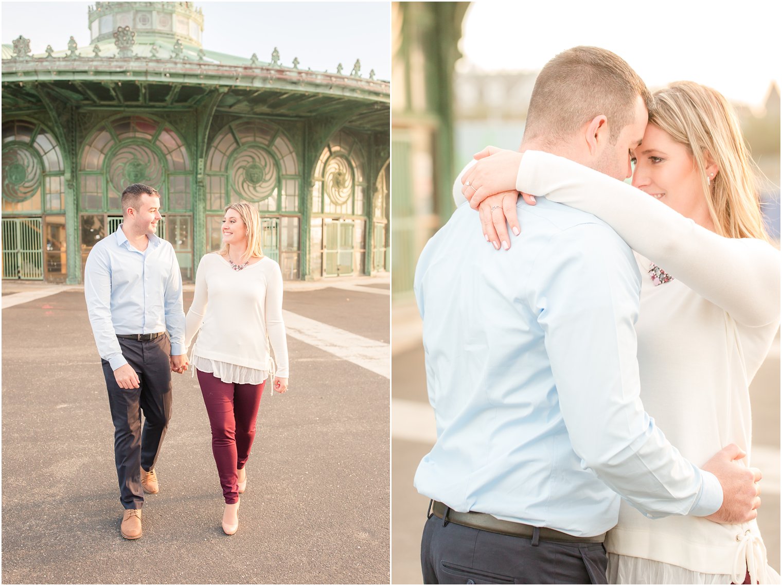 Golden hour engagement photos