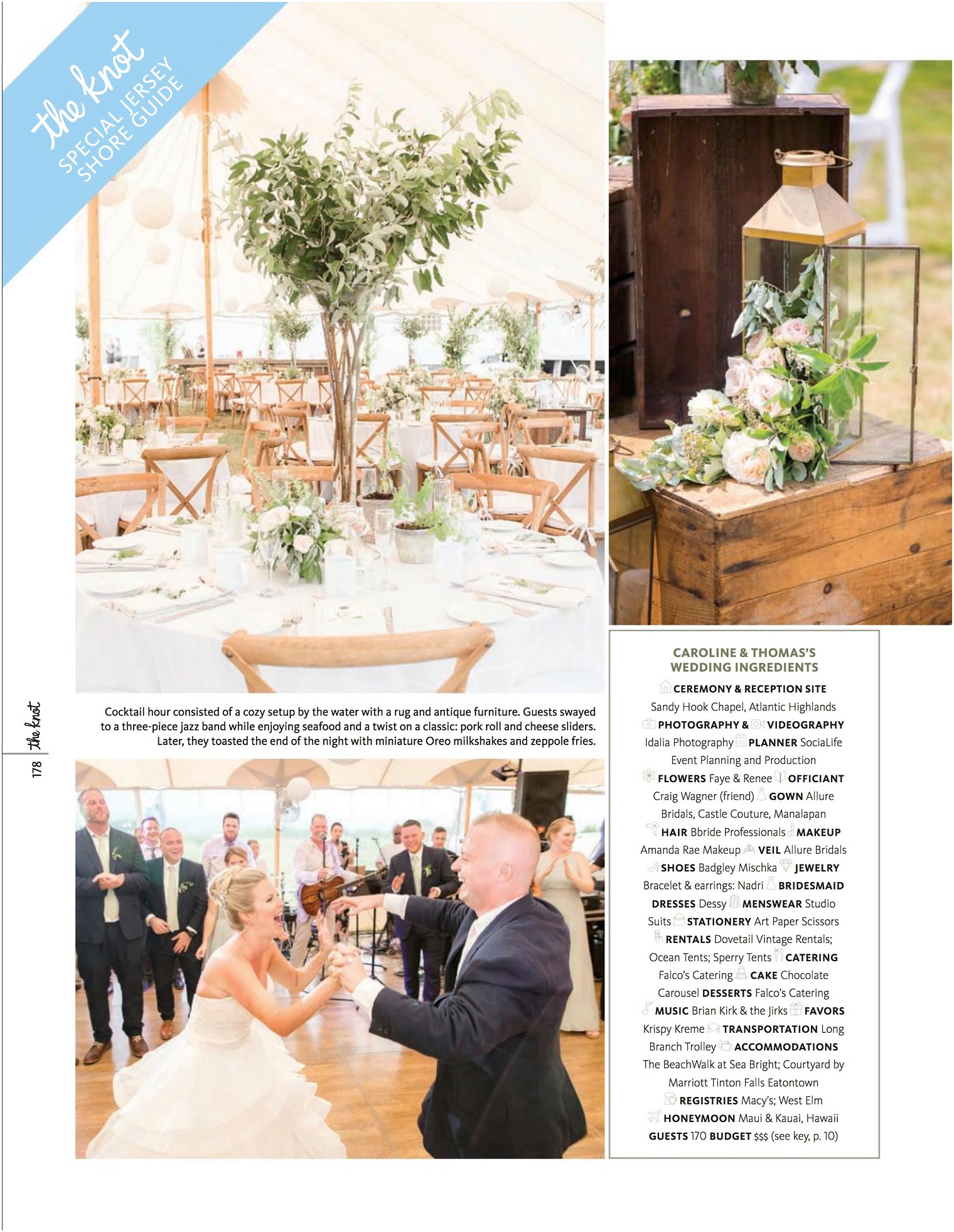 Published in The Knot NJ Spring/Summer 2018