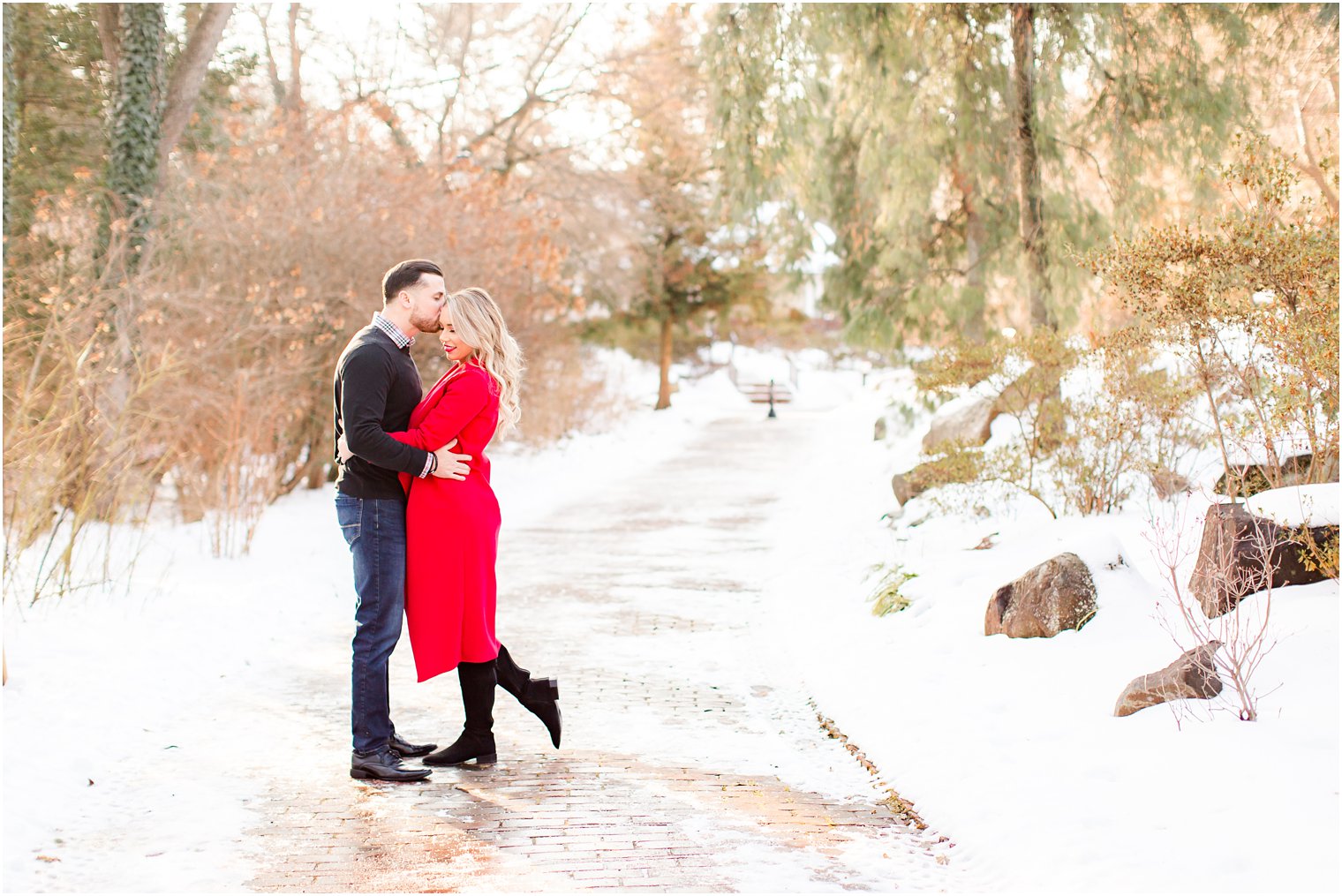 Romantic engagement photos in Hamilton NJ