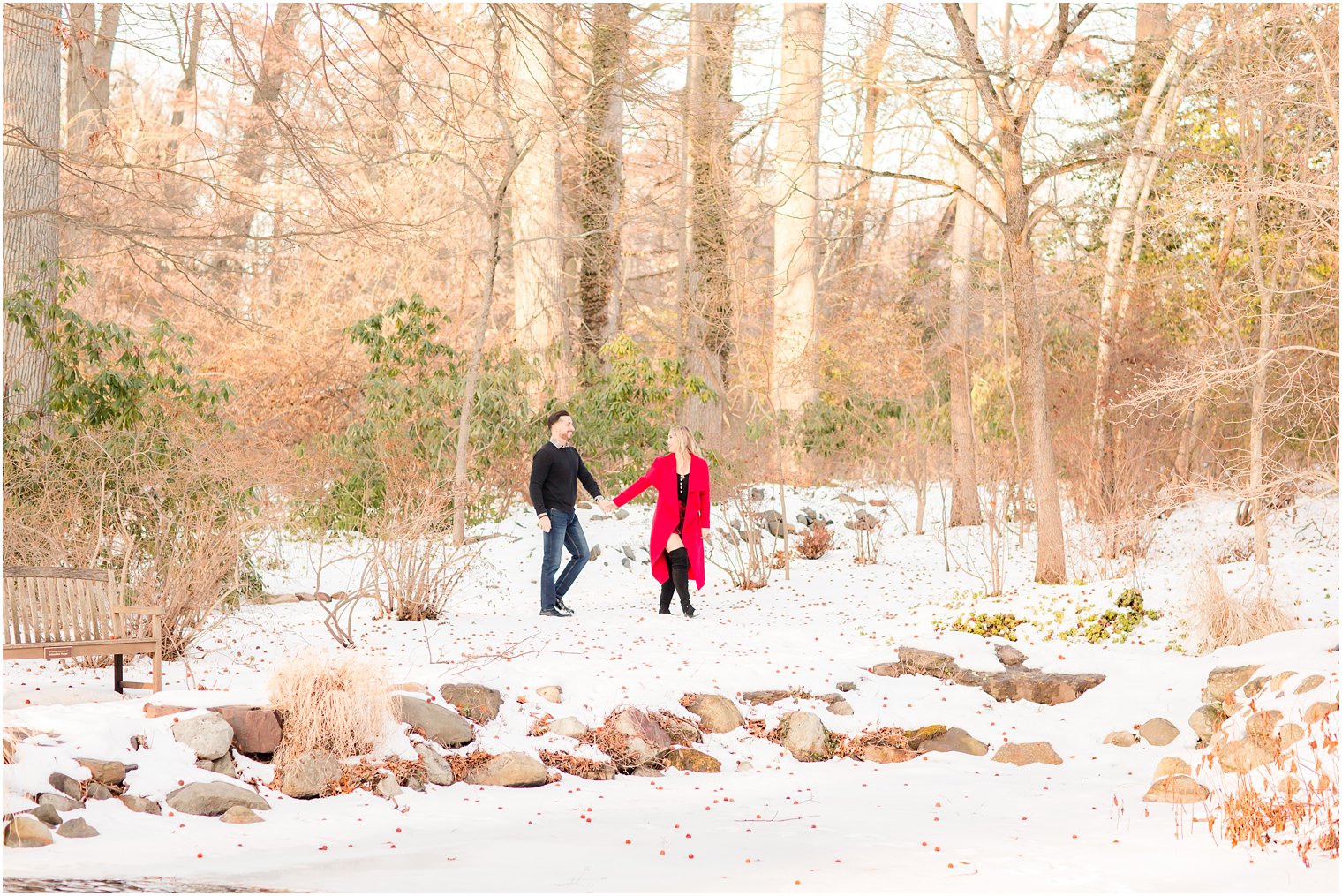 Woodsy engagement photos